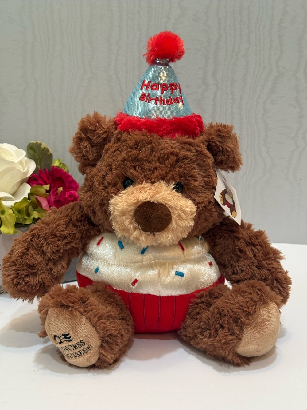 Princess Cruises 9” Birthday Cupcake Stanley Teddy Bear